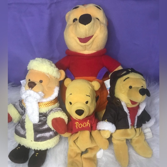Set of 4 Disney Winnie the Poohs - Picture 11 of 13